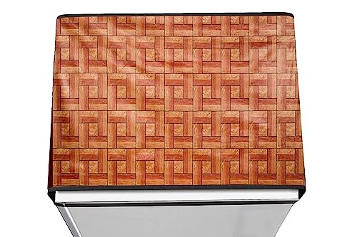 Image of Stylista Refridgerator top Cover Suitable for Samsung RR20C1723S8 /HL, 183 Liter Fridge, Dimension (WXD) 65x111 CM, Seamless Pattern Brick