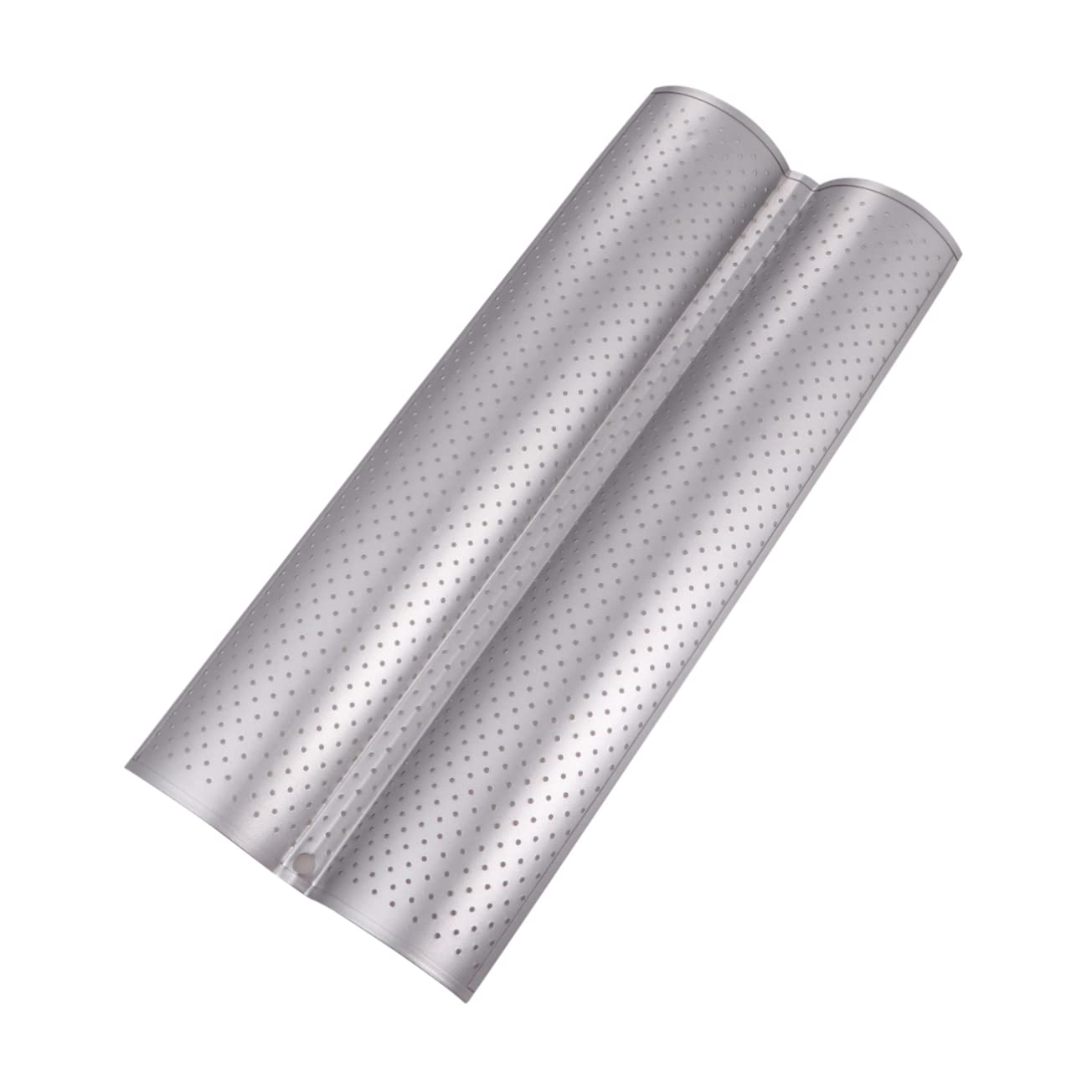 OKUMEYR Non-stick Baking Tray Slots Premium Baking for Home Restaurant Use Wavy Design for Even Heat Distribution Compact Tool for Bread Easy to Clean Silver Finish