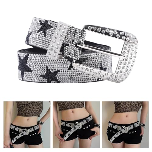 Blingbling Waist Belt American Street Dance Jean Belt Livehouse Punk Waist Chain Gothic Stunning Rhinestones2