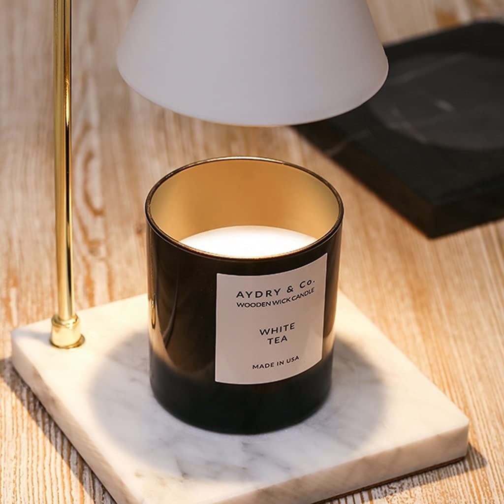 Scaldamani di Candela, Fusione di Cera Elettrica con Dimmerabile, Lampada Riscaldante della Candela per Candela Profumata, Fusione di Cera (Color : Black Marble)