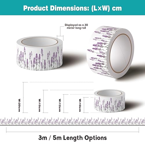 VisitRyl Bordüre selbstklebend Lavendel 10 cm x 500 cm zum Aufkleben für Wohnzimmer Küche Badezimmer Tapetenrahmen Abnehmbare Wasserdicht… – Ansicht 2