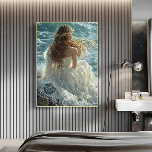 Tableau vague de l'océan et plage impression sans cadre - 3