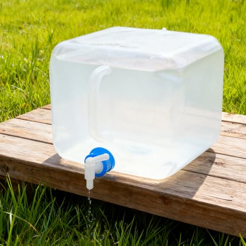 Pack de 2 Contenedores de Agua Plegables con Grifo, BPA Free, Seguro para Alimentos, Ideal para Camping y Excursiones, 10L/5.3 Galones miniatura 7