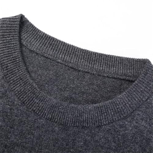 Men's Knitted Sweater Solid Wool Round Neck Waistcoat Daily Knitted Sweater Vest2