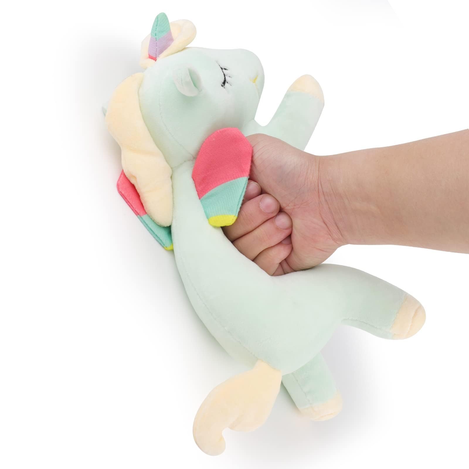 ANBOOR Regenbogen-Einhorn-Stofftier 40 Cm - Weiches Plüschtier, Kuscheltier Für Kinder, Geschenk
