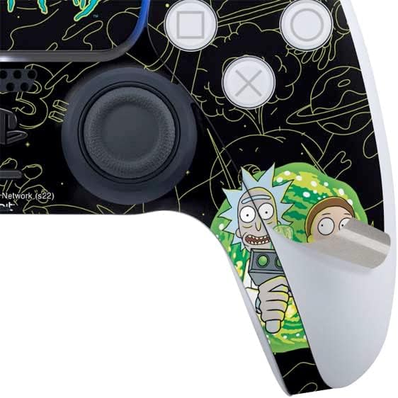 Skinit Decal Gaming Skin Compatible with PS5 Digital Edition Bundle - Officially Licensed Adult Swim Rick and Morty Portal Travel Design