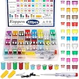 Eoppen 320Pcs Car Fuses Assortment Kit with Fuse Puller and Tester, Standard & Mini & Low Profile Mini Fuses Kit, Low and Tall/STD Profile Box Shaped Automotive Fuse