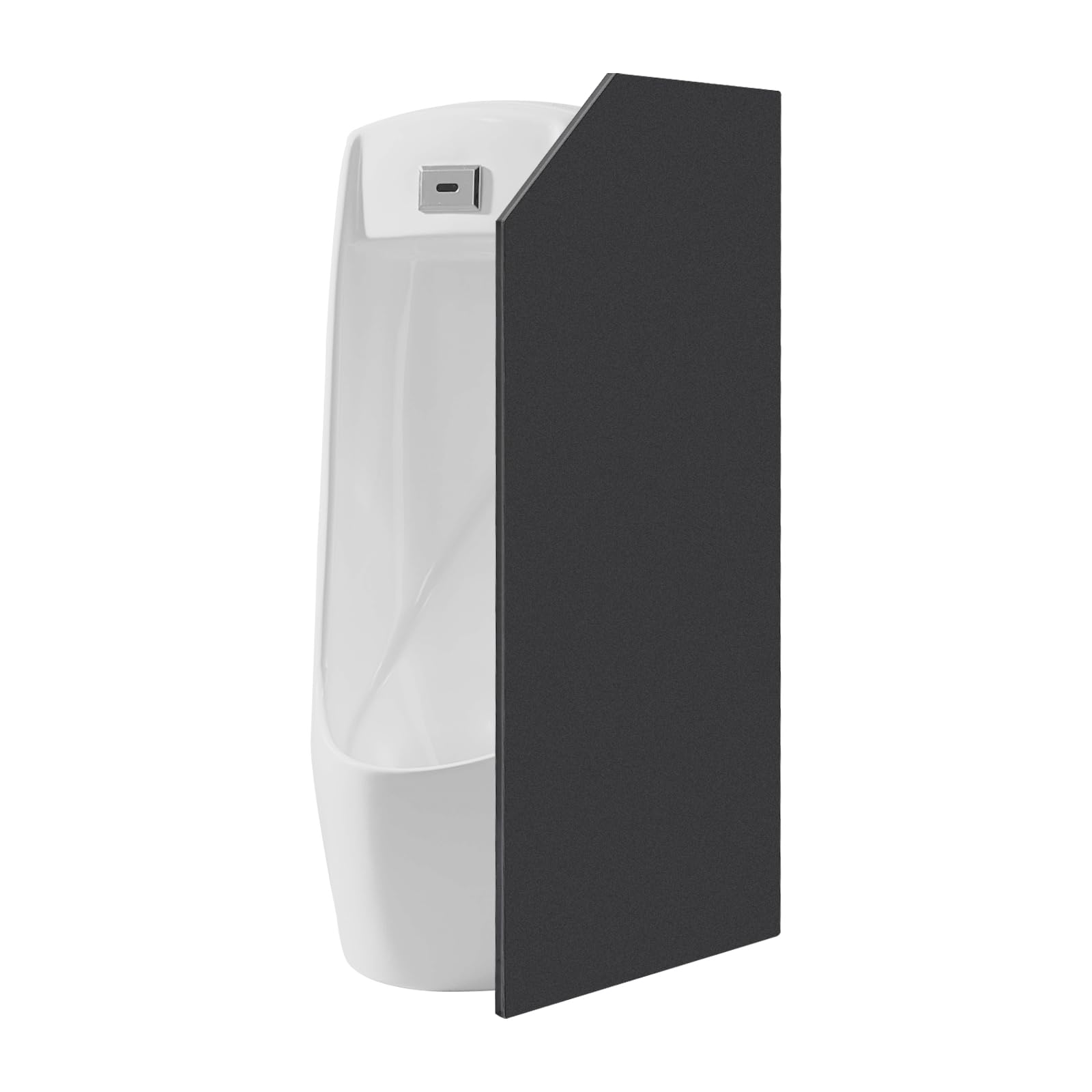 Urinal Separador de inodoro 40 x 90 cm, para inodoros con 304 soportes de acero inoxidable, montaje en pared, para cines, hoteles (ángulo inclinado)