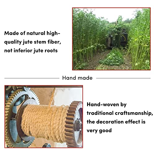 Twisted Manila Rope 1 in x 50 feet Natural Hemp Rope for Docks Railing Nautical Landscaping Crafts Tug of War Marine Tie-Downs Hammock Home Decorating DIY Projects
