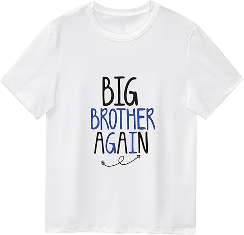 Conjunto de camisa para hermano para bebé, hermano mayor, finalmente, camisetas para recién nacido, mameluco para hermanos, ropa a juego