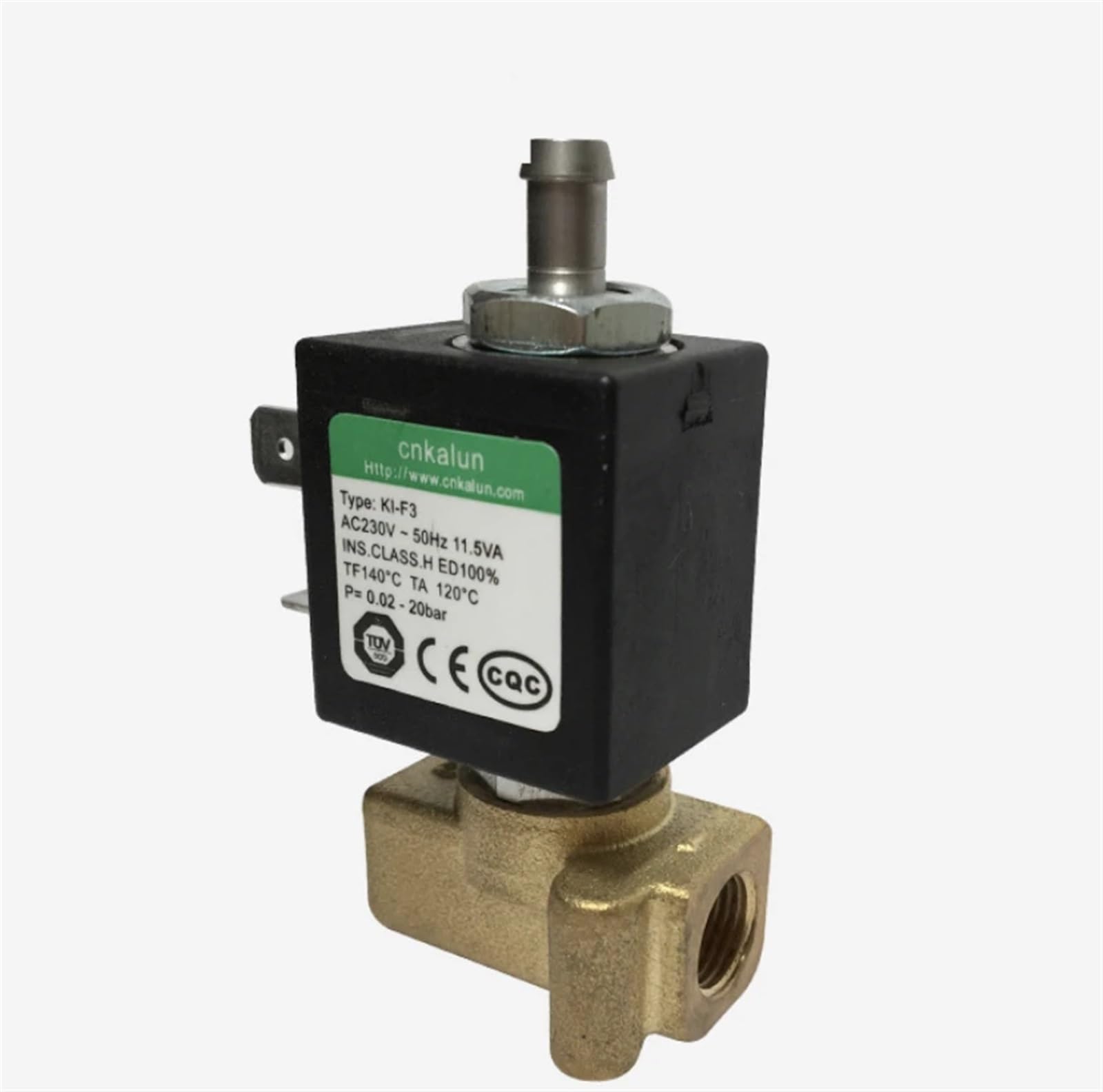 10 Pezzi KL-F3 Micro valvola solenoide a Tre Vie 1,2 mm valvola solenoide in Ottone for Macchina da caffè e Ferro da Stiro Elettrico(0.9mm,230V)