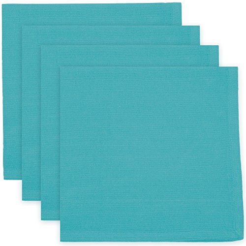 Now Designs Spectrum Cotton Napkins, Turquoise, Set of 4
