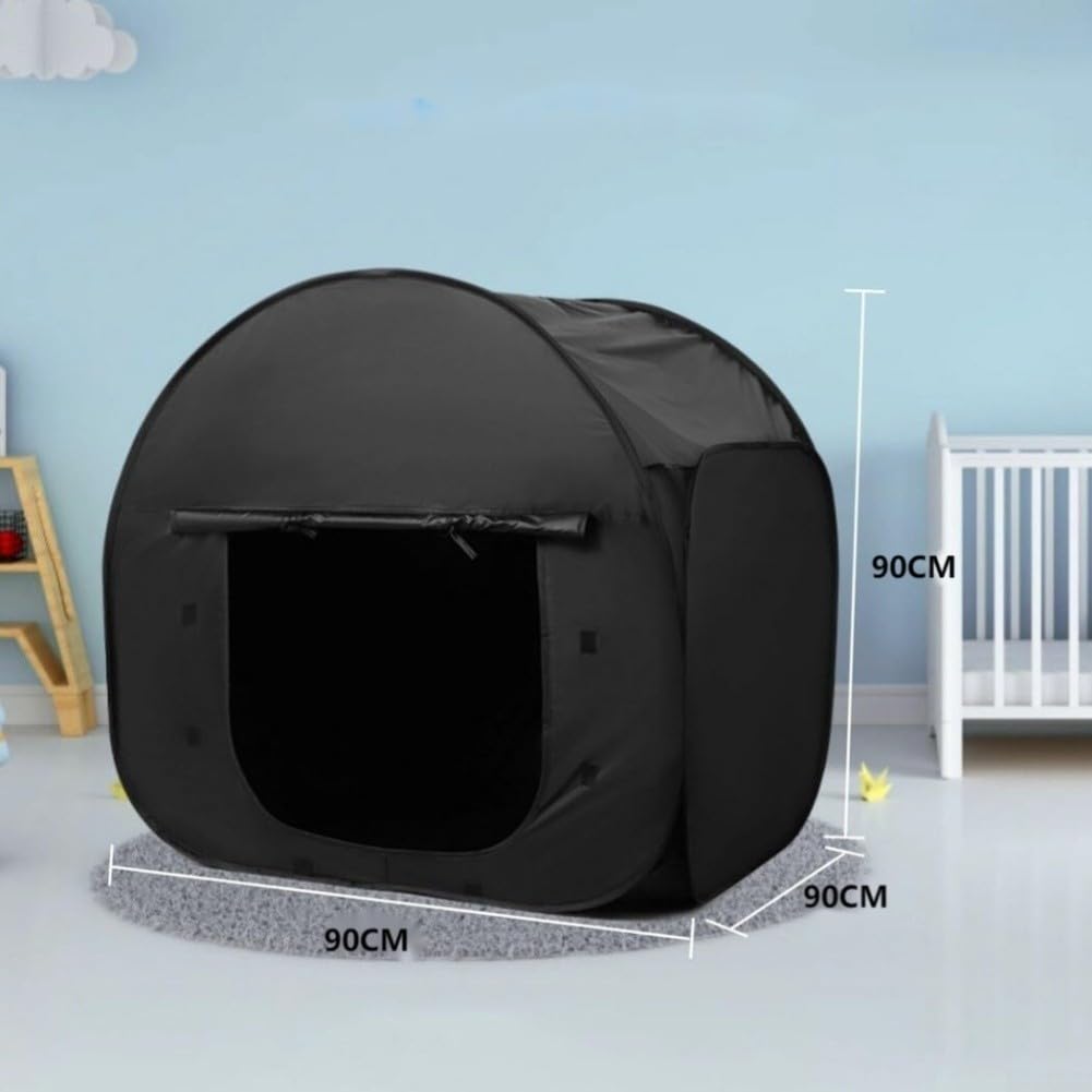 Carpa Infantil Negra Plegable Interior Carpa Infantil Negra Plegable(A 90 * 90 * 90CM)