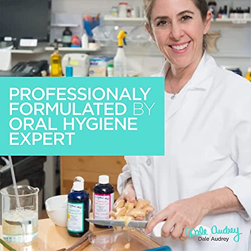 Dale Audrey | Ayurvedic Oil Pulling Rinse | 8 Oz. Bottle | Mint Flavor | Natural Organic Mouthwash | Pulling Oil | Whitens Teeth | Promotes Healthy Gums | Freshens Breath | Vegan & Cruelty Free | Developed By A Dental Professional #TOP6