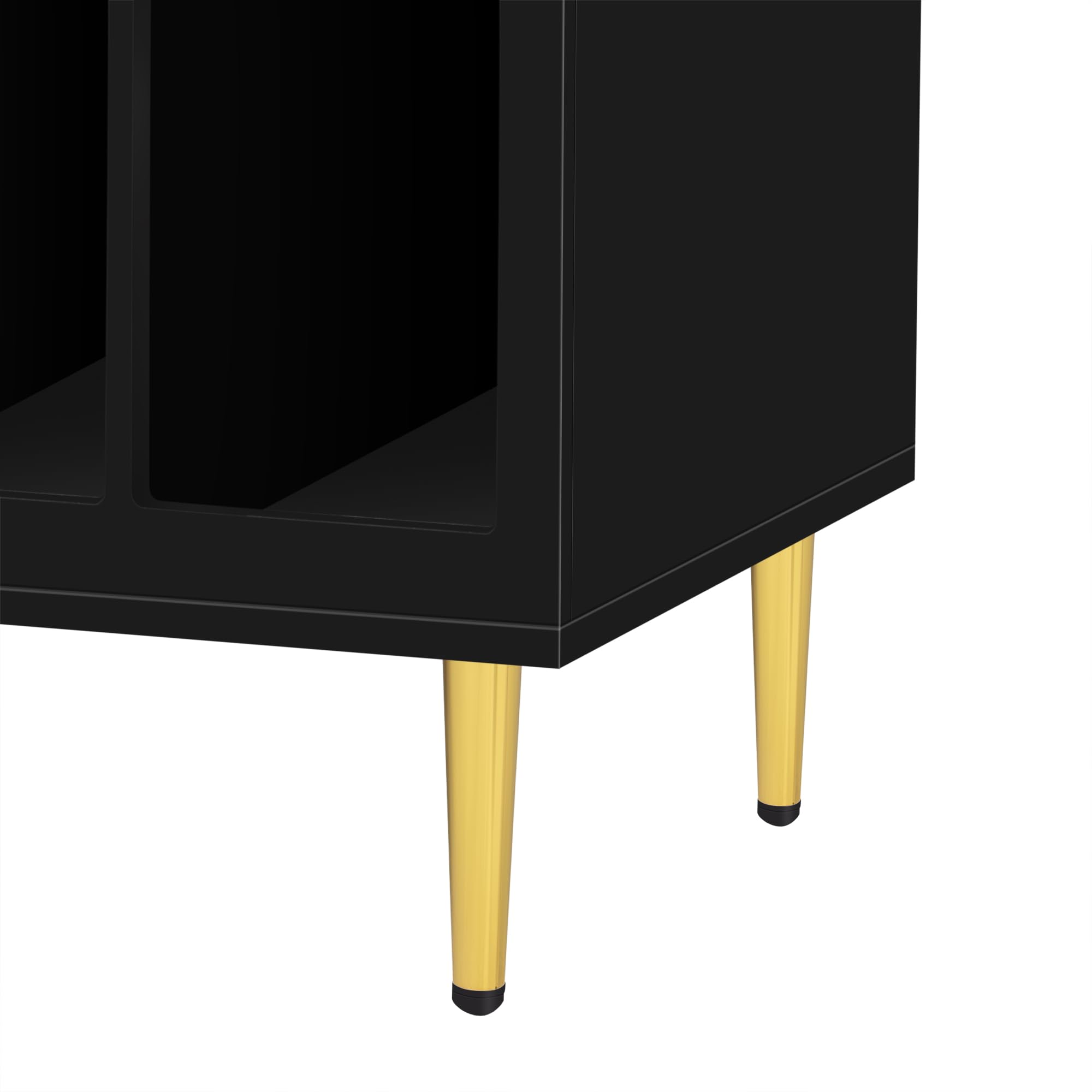 Moderner TV-Ständer für 70-Zoll-Fernseher, stilvoller Holz-Entertainment-Center-Media-Konsolentisch mit 3 Ablagen und 2 Schränken, vielseitige Möbel für Wohnzimmer, erhältlich in Weiß und Schwarz