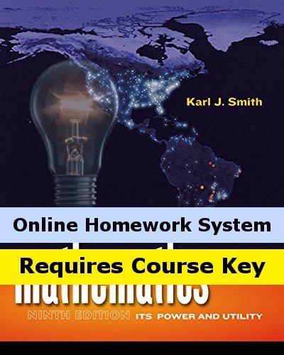 CengageNOW (with Personal Tutor) for Smith's Mathematics: Its Power and Utility, 9th Edition