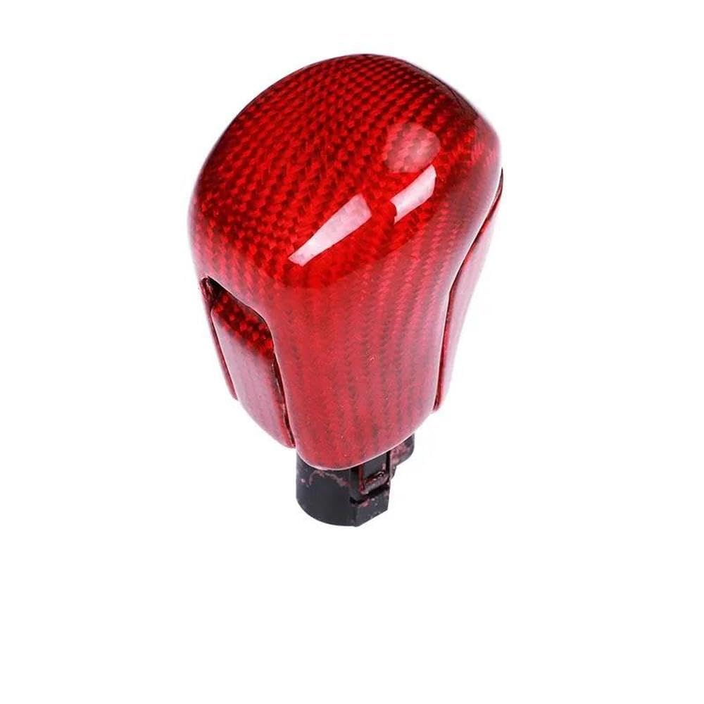 Sxqpocar Red Real Carbon Fiber Gear Shift Knob For Civic 2016-2021 Gear Ball Head Shift Lever Head(Red)