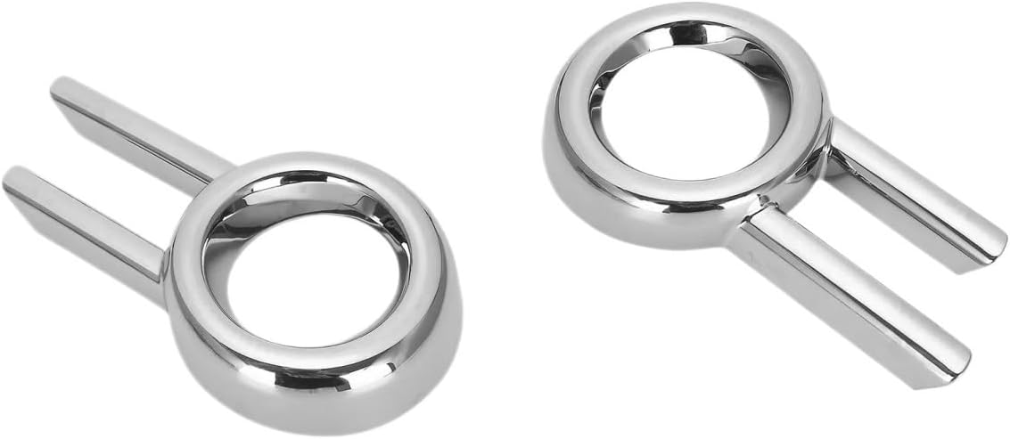2PCS/Set Plastic Car Front Head Fog Light Chrome Cover Trim Bezel Frame Garnish For Suzuki Spacia Custom MK53S