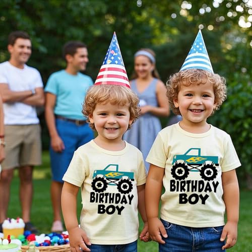 Birthday Boy T-Shirt Toddler Birthday Shirts Tees Little Kids Top Outfit Short Sleeve 2nd 3rd 4th 5th 6th 7th 8th4