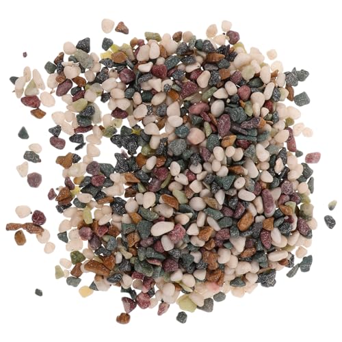TOYANDONA Fish Tank Gravel Aquarium Stone Substrate Small Pebbles 3-6mm Gravel for Aquatic Landscaping