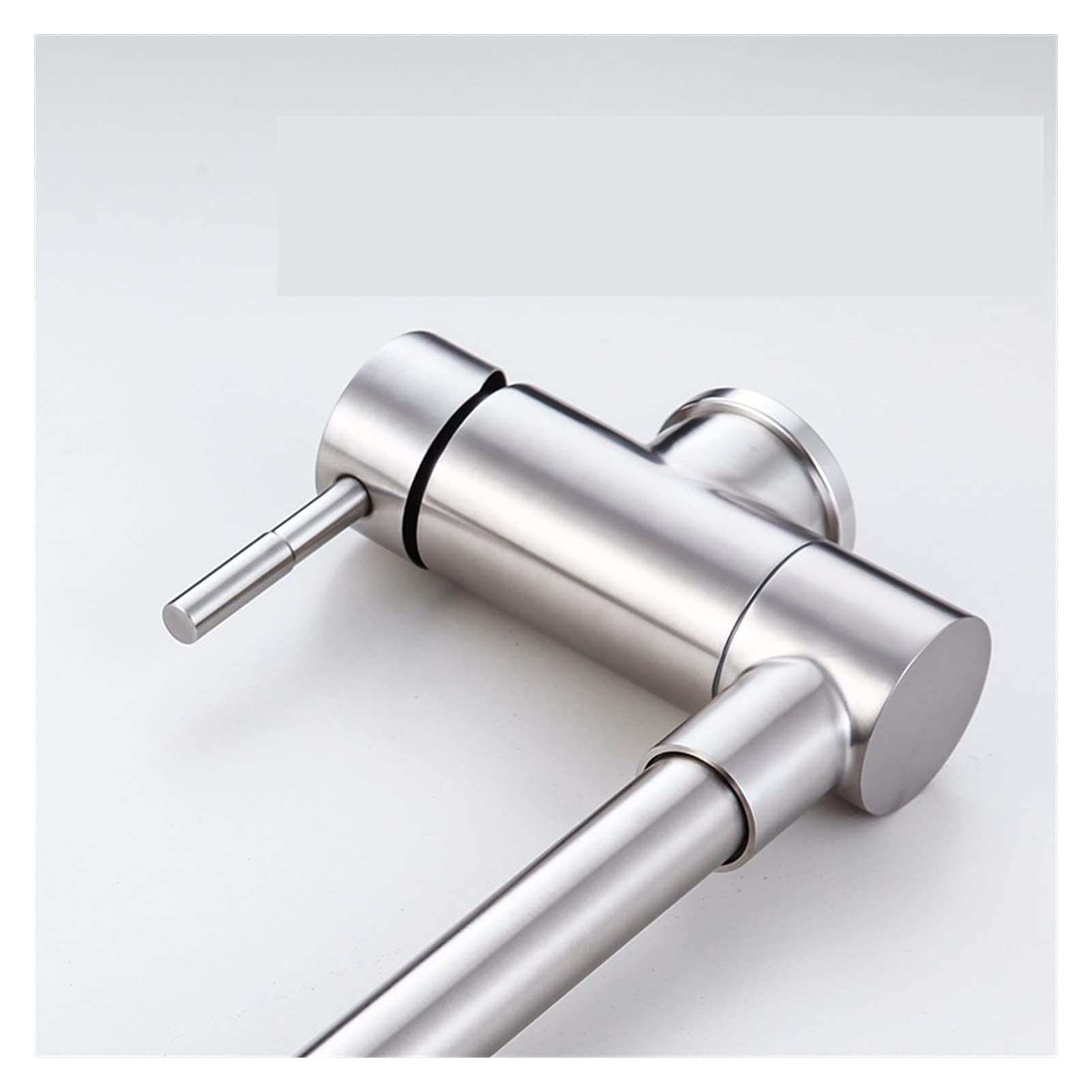 Grifo de baño, Grifo de cocina plegable Tipo agua caliente y frío Lavabo 304 Fregadero acero inoxidable puede ser un grifo universal(B)