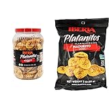 Iberia Plantain Chips Jar Naturally Sweet Maduritos, (1.75 lb) + Iberia Maduritos Plantain Chips 3...