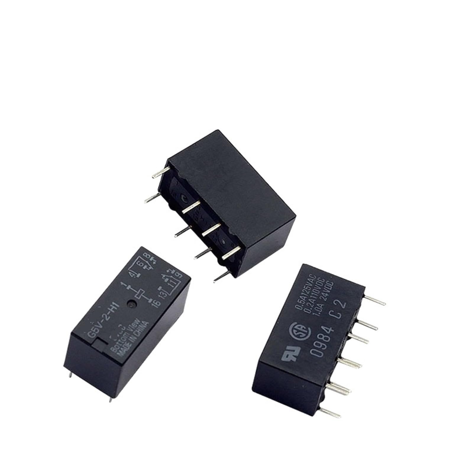Relais de signalisation G5V-2-H1 DC5V NISZA 1 miniature