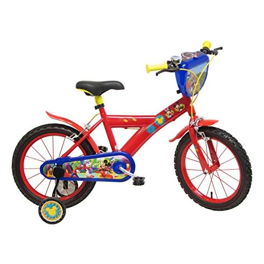 Disney Musse Pigg cykel barn röd 16 tum