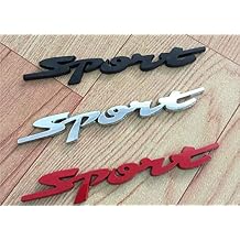 Car Styling Door Trunk Window Sport Emblem Fender Trim Kit 2 Pieces CHROME