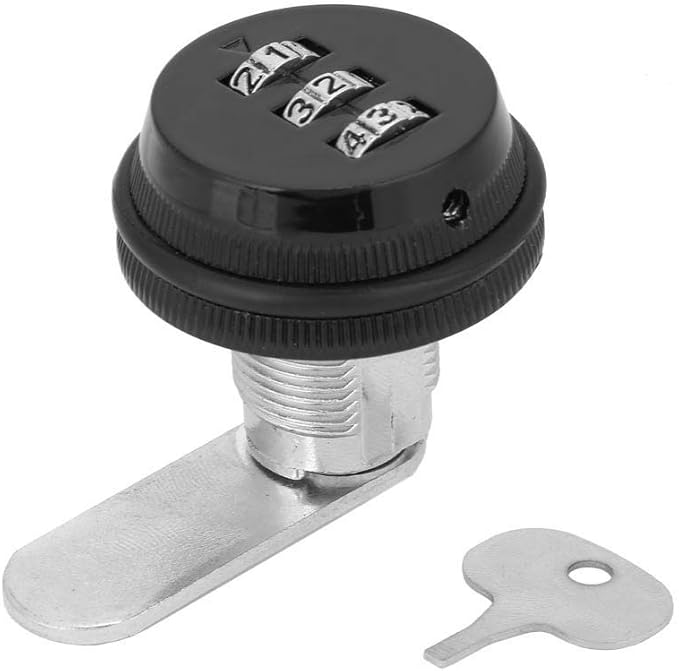 Combination Lock 3Digit Password Security Padlock Keyless Cam Lock for
