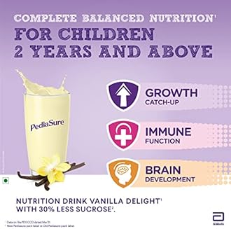 Ensure Diabetes Care Vanilla Powder 950g, High Fiber & Protein | Pediasure Nutrition Powder 950g, Vanilla, Supports Kids Growth