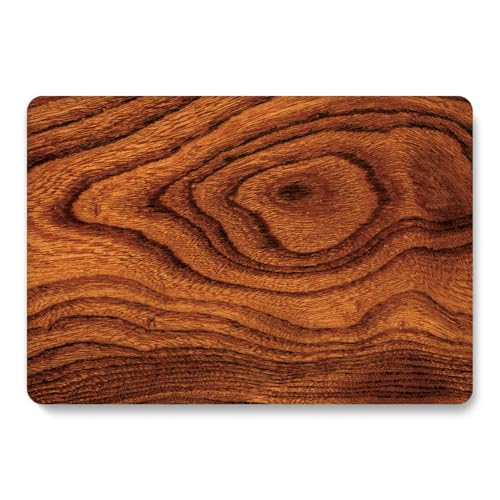 Funda MacBook Air 15 M2 A2941 estilo madera JZ ideal para cafeterías y teletrabajo con protector 4