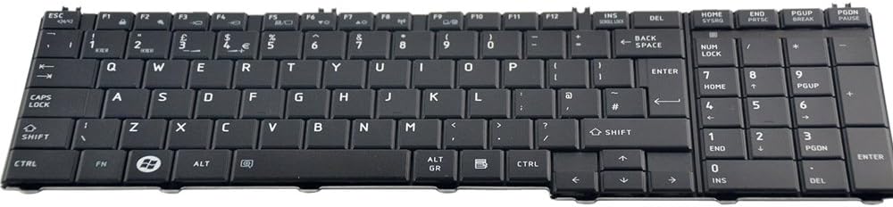 Brand New Toshiba Satellite Pro C650 C660 C660D C665 UK Laptop Keyboard MP-09N16GB-698 PK130CK2A04