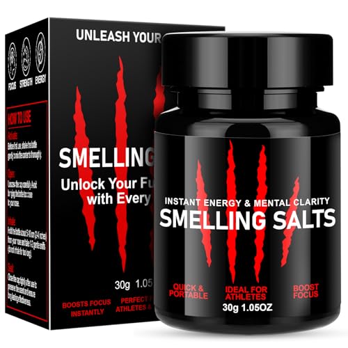 Activate Before Smelling, Enhanced Focus & Explosive Force, Potent Salts Wake Up for Athletes, Salts for Athletes in Hockey, Weightlifting and Powerlifting -Instant Energy-30g-Red-X