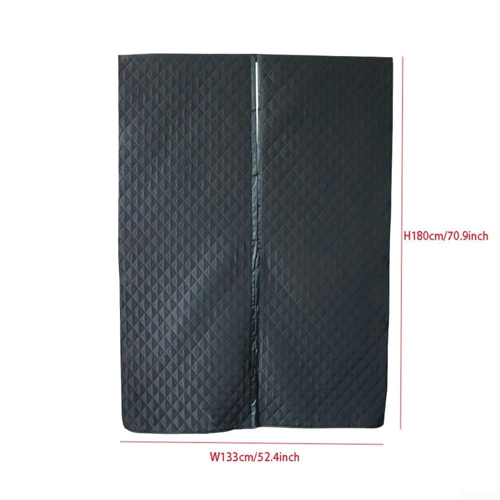Rideau de porte isotherme pour camping-car avec tissu à trois couches pour un confort amélioré et une protection contre l'humidité
