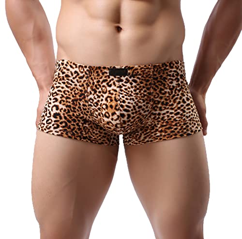 Mens Sexy Boxer Briefs Underwear Low Rise Breathable Men Trunks Shorts Underpants