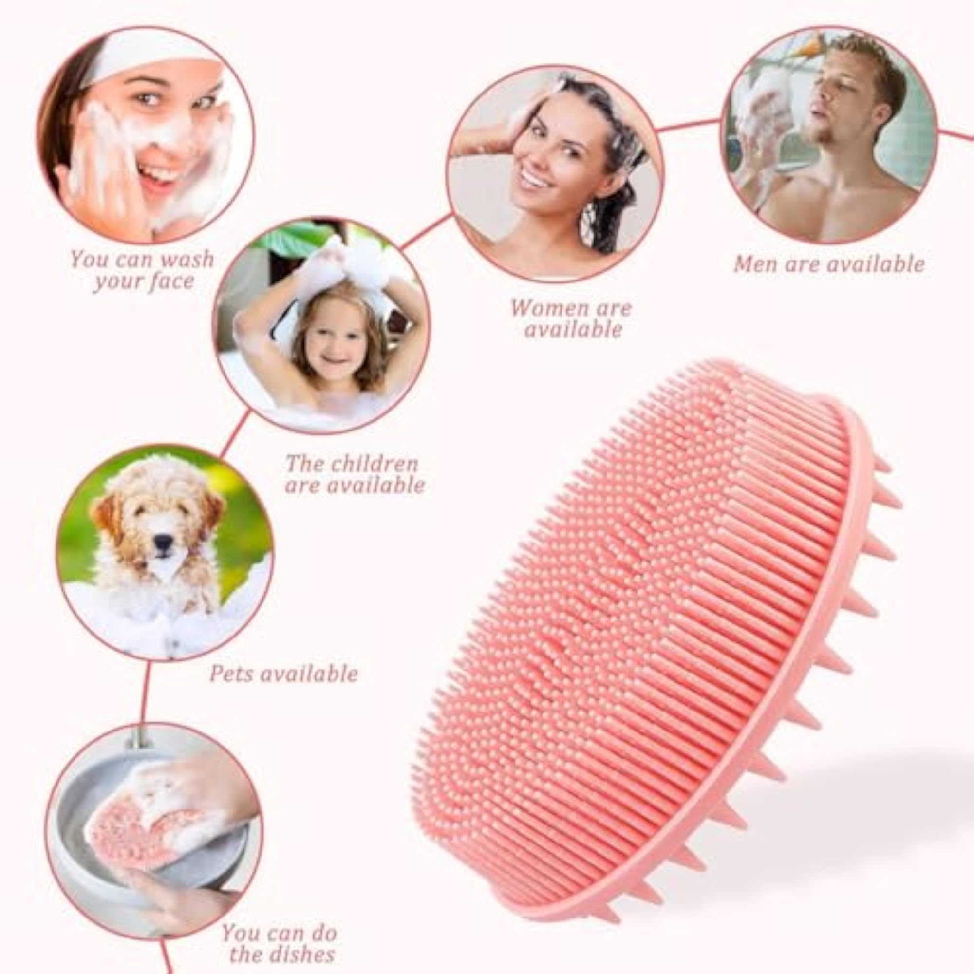Silicone Body Scrubber - Exfoliating Shower Brush for Smooth Skin