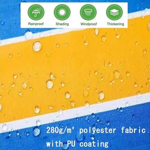 Toile de rechange pour store banne rétractable polyester imperméable 6x1,5m - 3