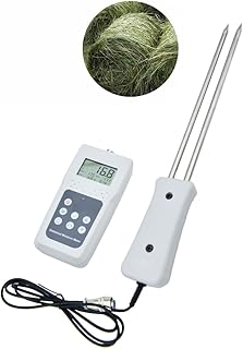ZOEYEC MS680H Double Needle Hay Forage Statistical Moisture Meter Tester 11 inch Probe With Data Storage Function