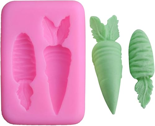 Miniatura 3 de Molde de silicona de caramelo de fondant, molde de silicona 3D de zanahoria para hornear pasteles para decoración de tartas, moldes de chocolate de
