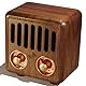 Opis Radio 2 – Mini Wallnuß Nostalgie Vintage Radio mit Bluetooth Lautsprecher im Retro Design Look aus Holz