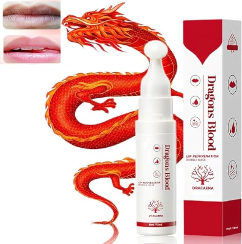 Image of Dragons Blood Lip Rejuvenation Bubble Mask,Dragons Blood Lip Masks,Lip Masks for Dry Lips,Hydrating Lip Mask,Lip Scrubs Exfoliator & Moisturizer (1 Pcs)
