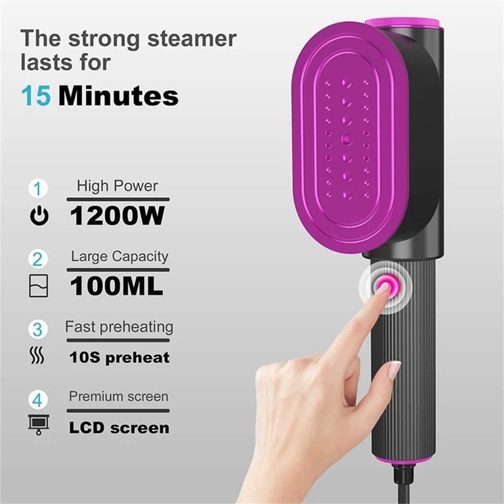 Portable Handheld Garment Steam Iron Mini 3 In 1 Vertical Rotatable Wet & Dry Travel Home Tools