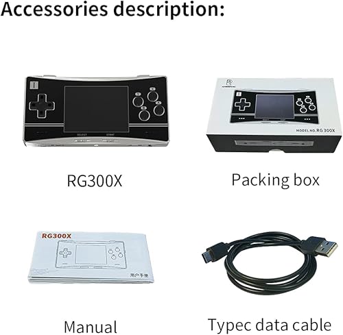Miniatura 6 de RG300X - Consola de juegos con manejo, consola de juegos portátil con tarjeta TF de 64G, consolas de juegos retro con pantalla IPS de 3.0 pulgadas