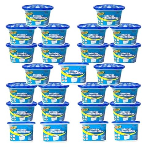 Bargain Factory Dehumidifier 500ml Pack of 25 Condensation Remover Moisture Absorber Dehumidifiers Cover