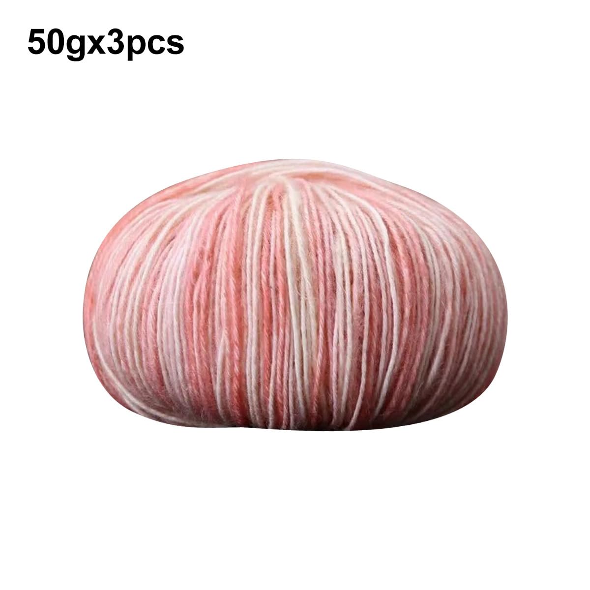3 Gomitoli di Filato di Cotone Mimetico da 50 G/1,76 Oz, Filato Tinto a Mano, Filato per Uncinetto, di Medio Spessore, per Vestiti, Sciarpe, Borse