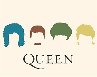 Queen Band Silhouette Music Wall Art Print - Vintage Wall Decor For Music Room, Office, Studio, Man Cave, Home Theater & Living Room (Pop Art, 10 x 8 inches)
