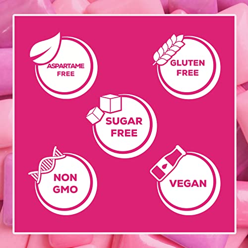 Xyloburst 100% Xylitol Gum, 500 Count Jar, Natural Chewing Gum, Non Gmo, Vegan, Aspartame Free, Sugar Free, Keto Friendly (Bubble Gum) #TOP7