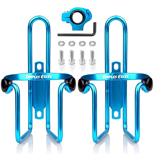 JOLNEX Fahrrad Flaschenhalter Ultraleichter Robuster Aluminium Getränkehalter für Outdoor Aktivitäten, Trinkflaschenhalter Leicht Wasserflaschenhalter Flasche Halter Rack(2er Pack) Cover