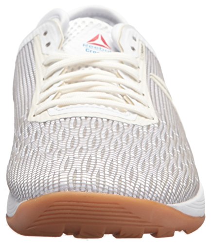 Reebok Women's Crossfit Nano 8.0 Flexweave Workout Joggers, White/Classic White/Excellent Red/Blue/Gum, 7 M US